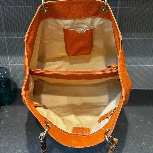 Mark & Graham Bamboo Elisabetta Slouch Handbag - Picture 10 of 12